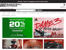 Tablet Screenshot of basketballexpress.com